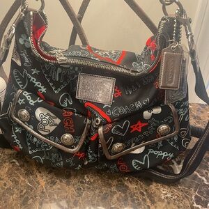 Coach Multicolor Graphic Shoulder Bag